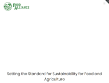 Tablet Screenshot of foodalliance.org